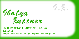 ibolya ruttner business card